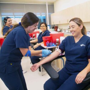 Pima Medical Institute phlebotomy students in class