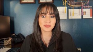 3-Time Pima Medical graduate, Carmen Marquez smiling.