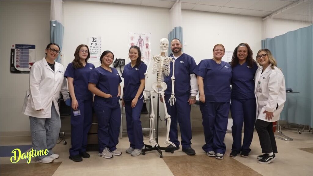 Screenshot of Pima Medical students posing